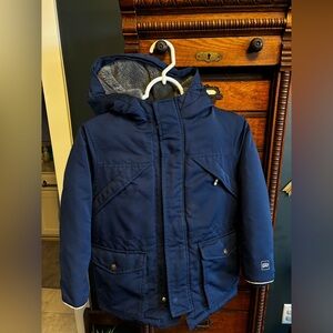 GAP Kids Deep Blue Hooded Puffer Jacket